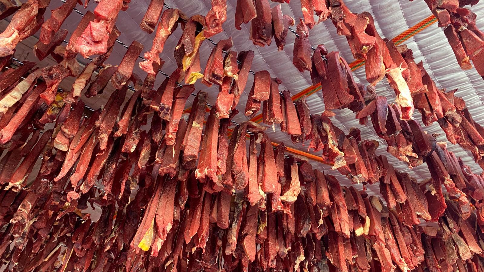 新年的独特美味 风干肉