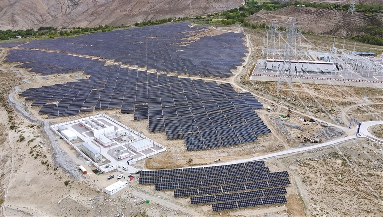 林芝市首个光伏项目即将并网