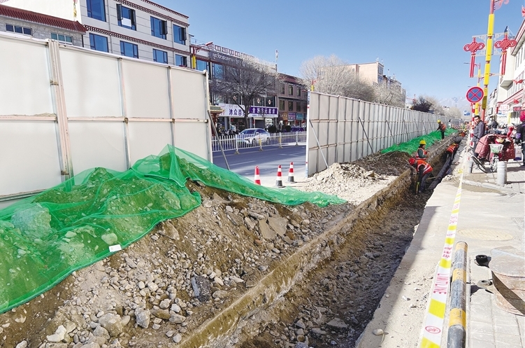 居民温暖过冬 拉萨燃气管道改造工程接近尾声