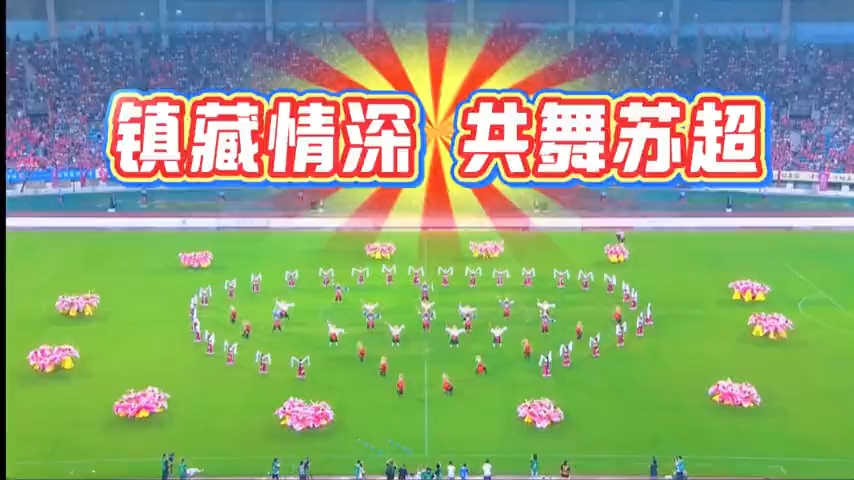 拉萨市达孜区奔赴镇江赛场现场助威