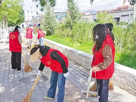 一名党员一面旗 环境整治无小事