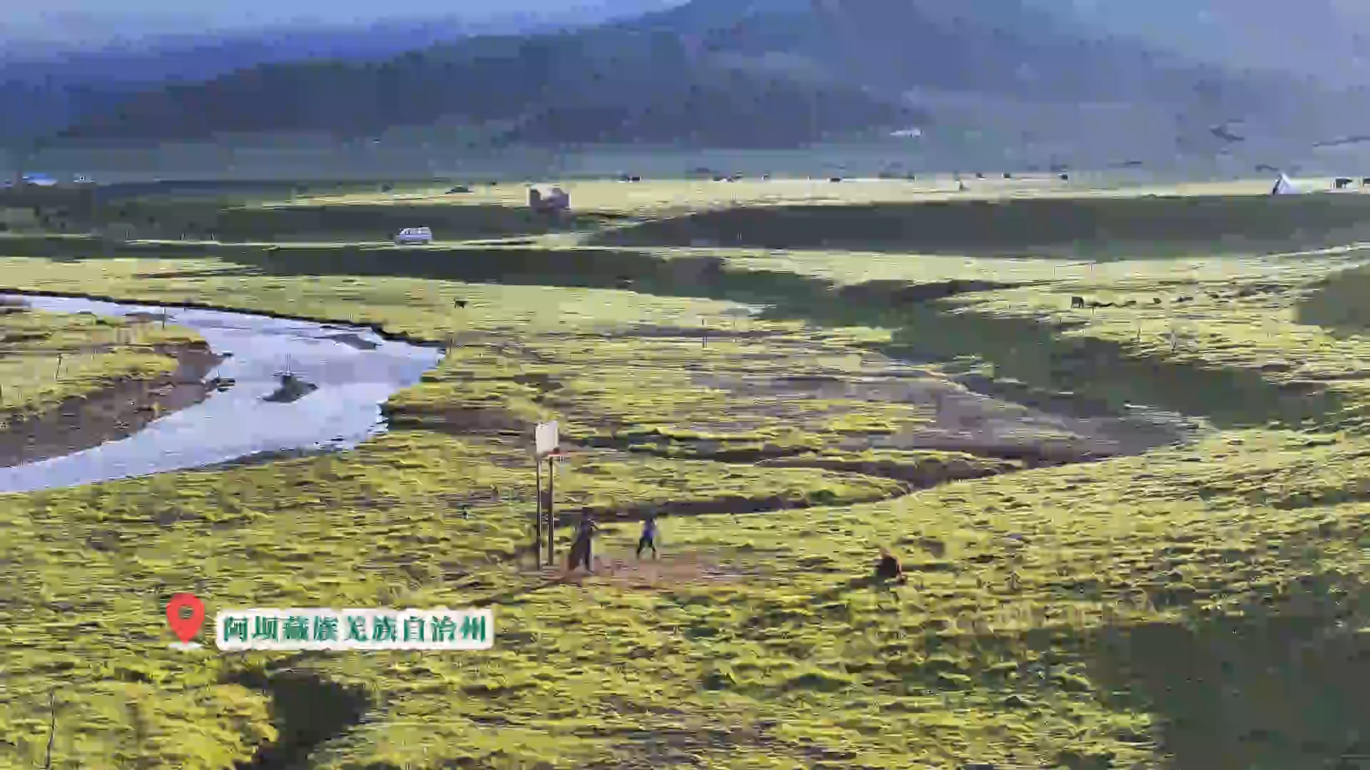 阿坝的晨光，吻过草甸吻上球架下跃动的身影