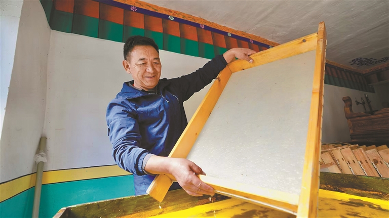 直贡嘎秀藏纸:千年技艺焕新生 传承赋能惠民生