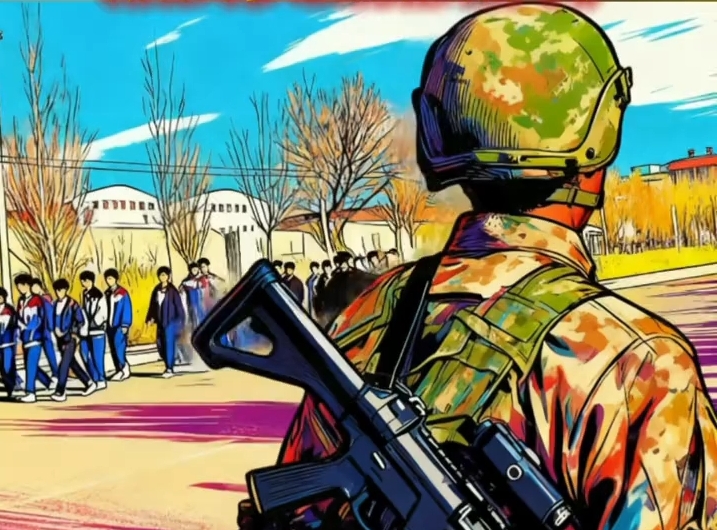 军人与学生同框 藏着对梦想最踏实的守护 