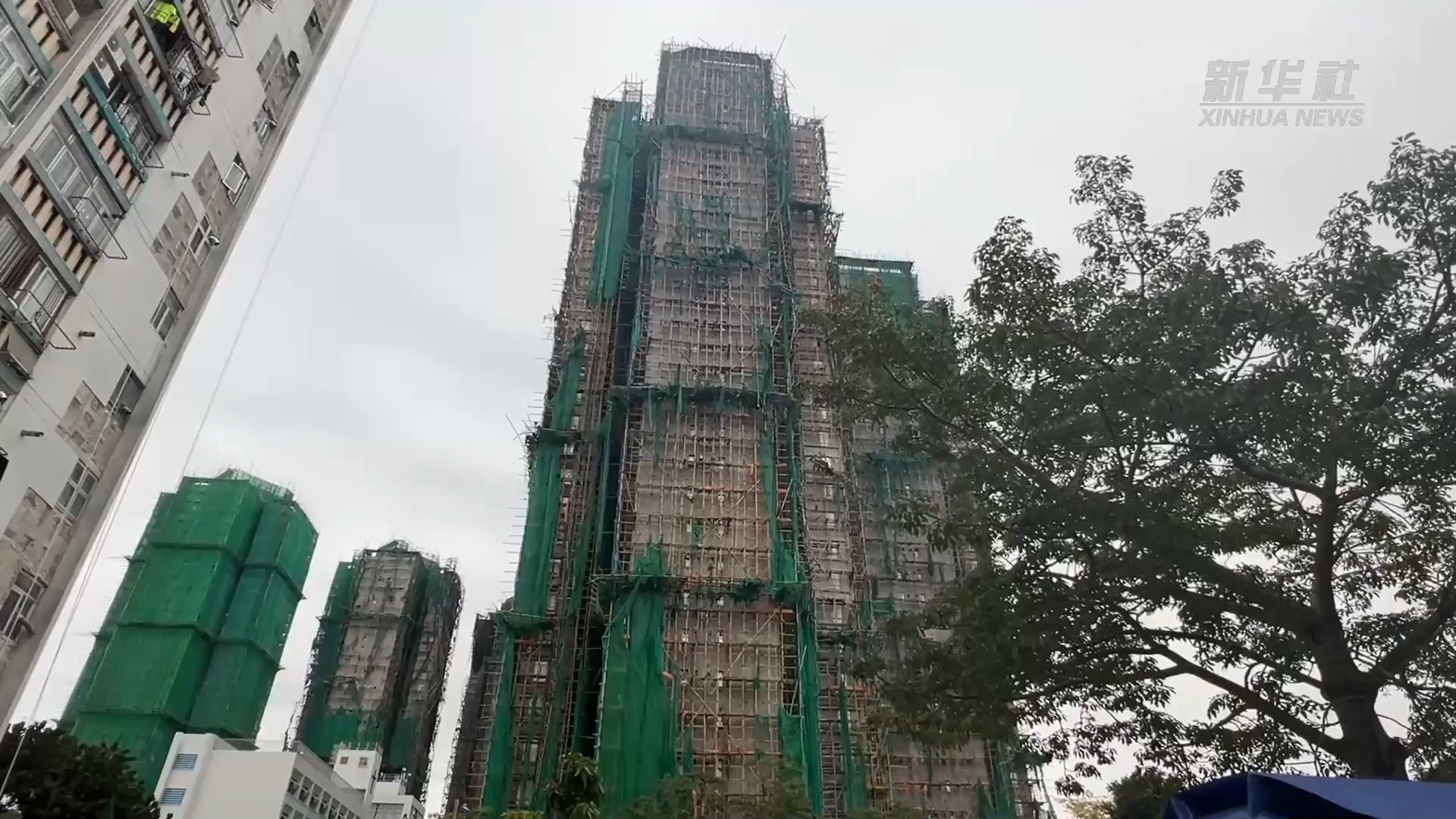 香港大埔火灾发生后 心理救援不停歇