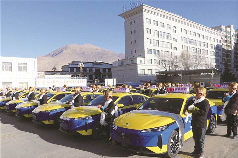 推动绿色升级 山南一批新能源出租车投运
