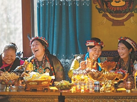 日喀则欢度农家新年