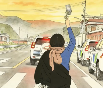 阿妈向送嫁车队挥洒牛奶 把福气带走霉运留在家里