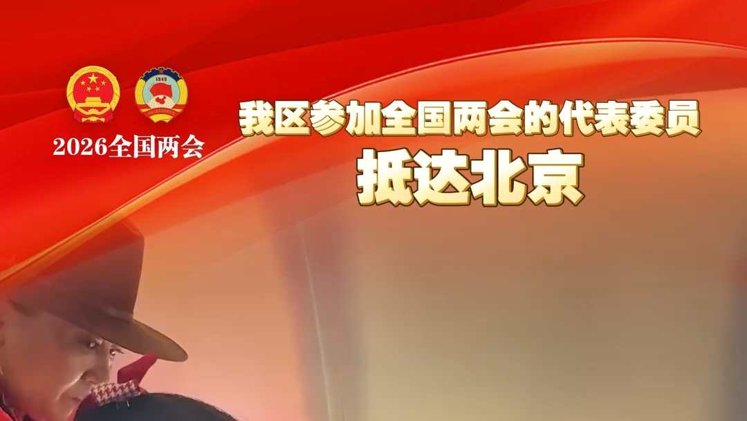 我区参加全国两会的代表委员抵达北京