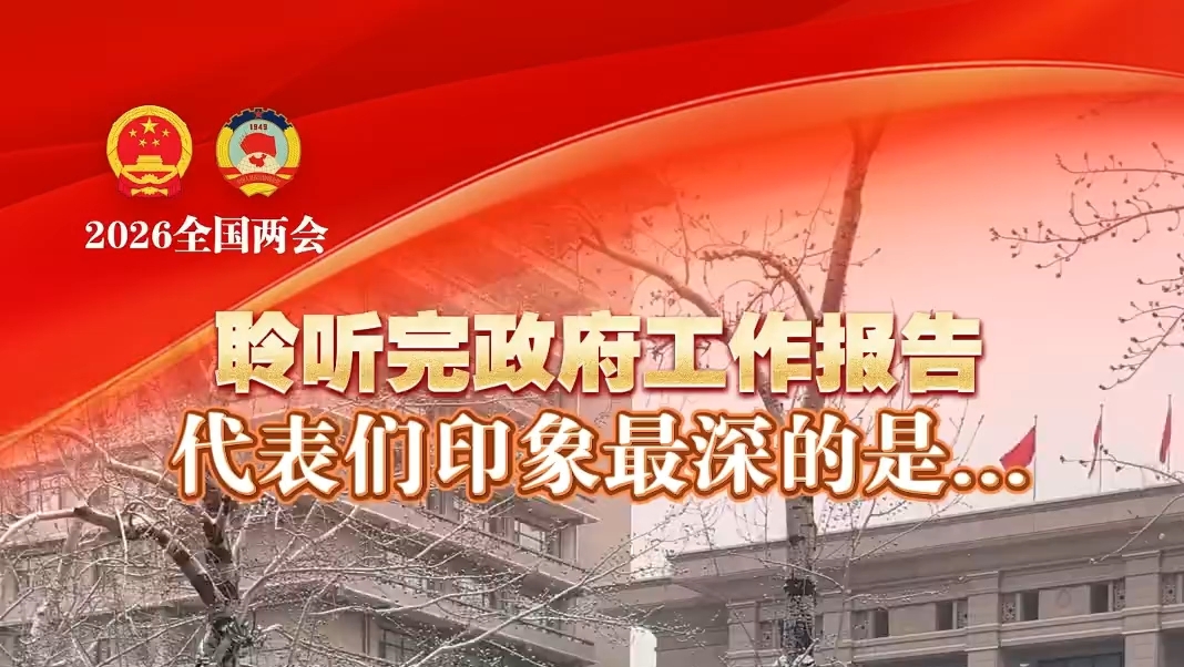 聆听完政府工作报告 代表们印象最深的是……