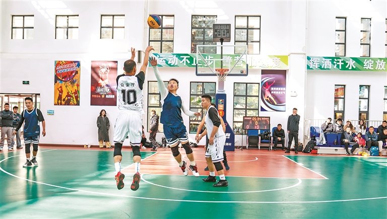 区直机关三人制篮球赛暨第十四届全区运动会篮球选拔赛开赛