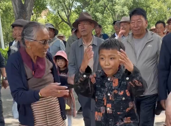 小孩哥跳起堆谐毫不含糊，爷爷奶奶的梦中情孙