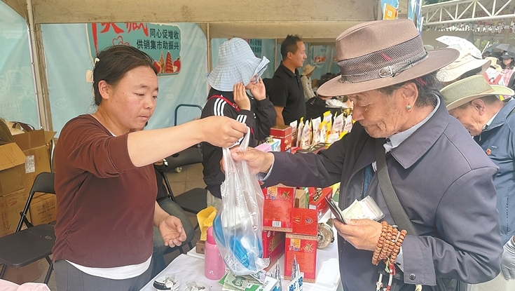 陕藏同心促增收 供销集市助振兴