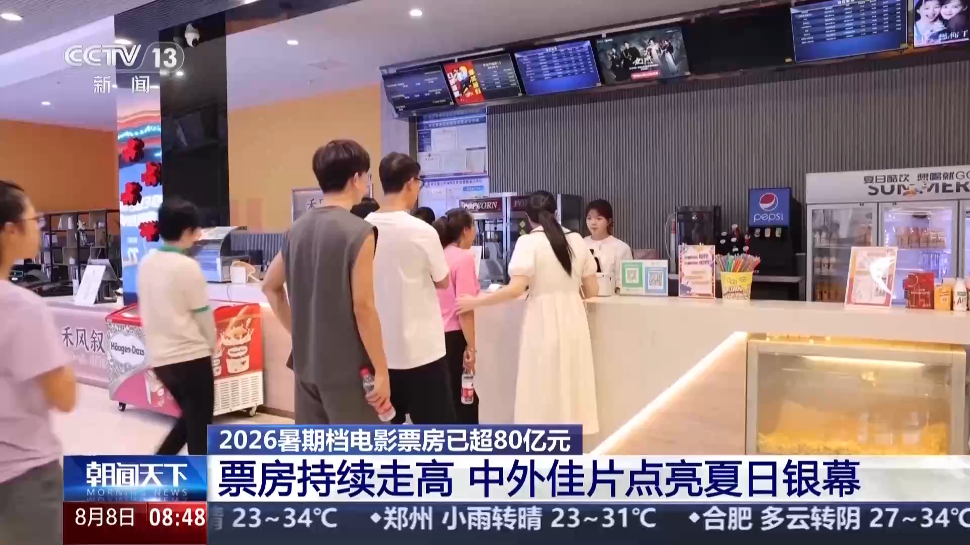 视频丨暑期档电影票房持续走高 